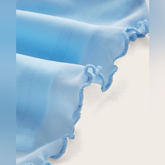 Baby blue Halter Top - Picture 4 of 5